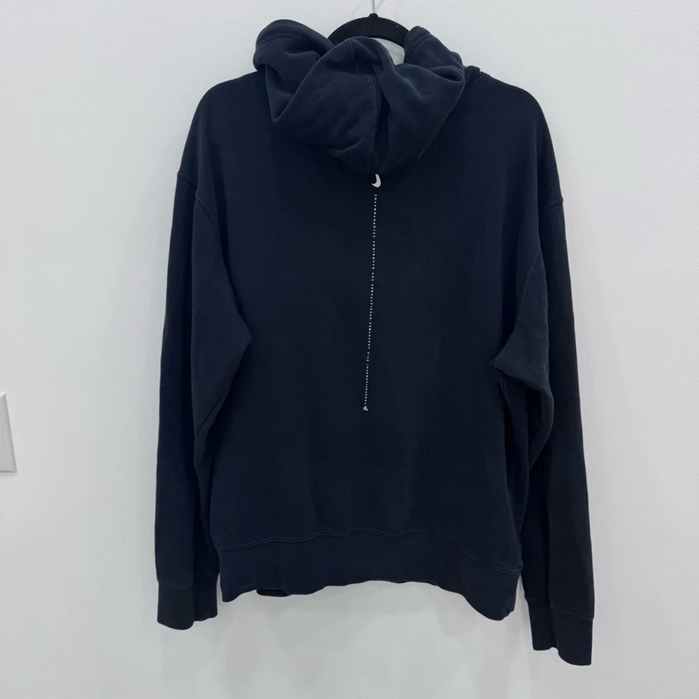 Nike Sportswear Freak Hoodie Sweatshirt Men Black Spell Out Sz Lg